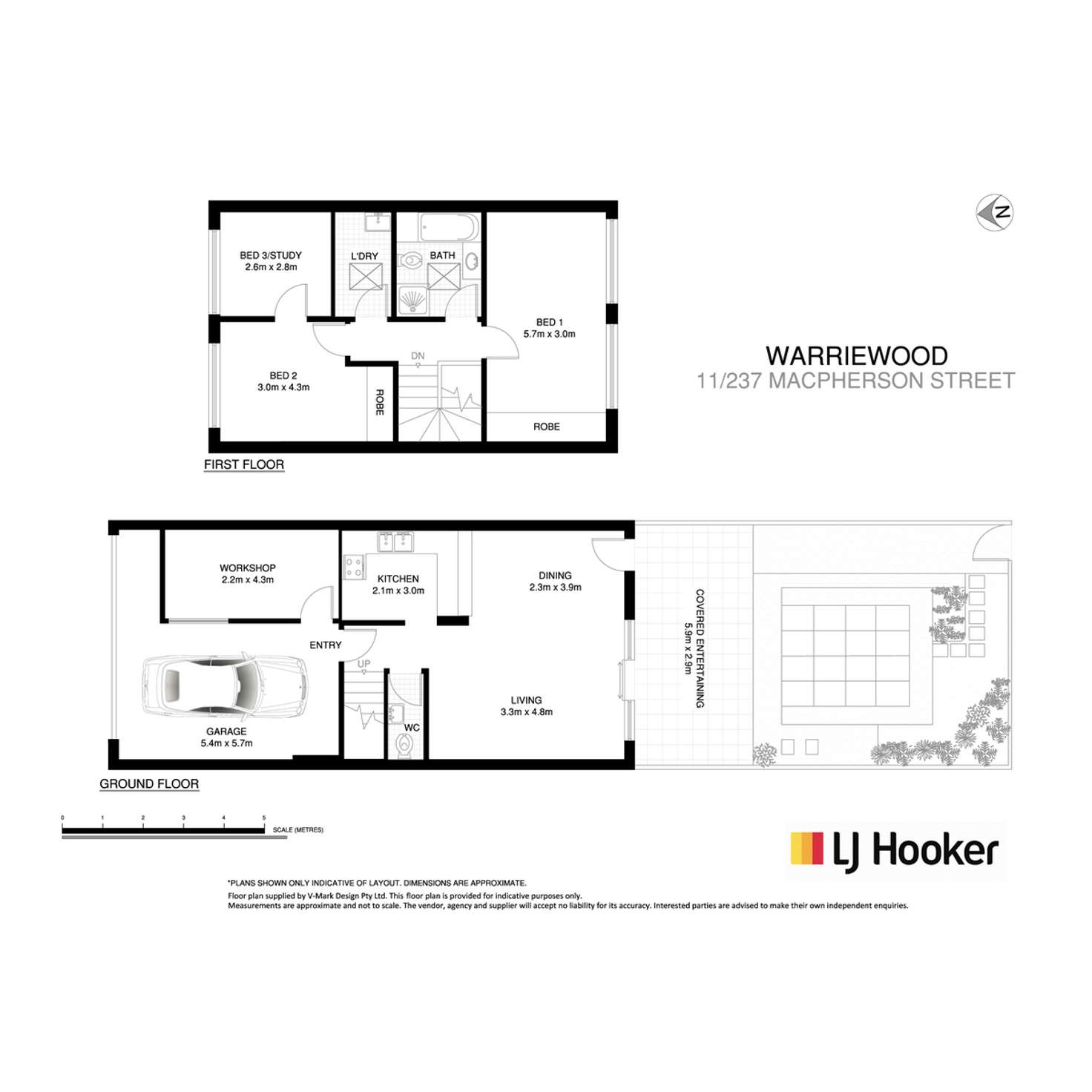 Floorplan of Homely townhouse listing, 11/237 Macpherson Street, Warriewood NSW 2102