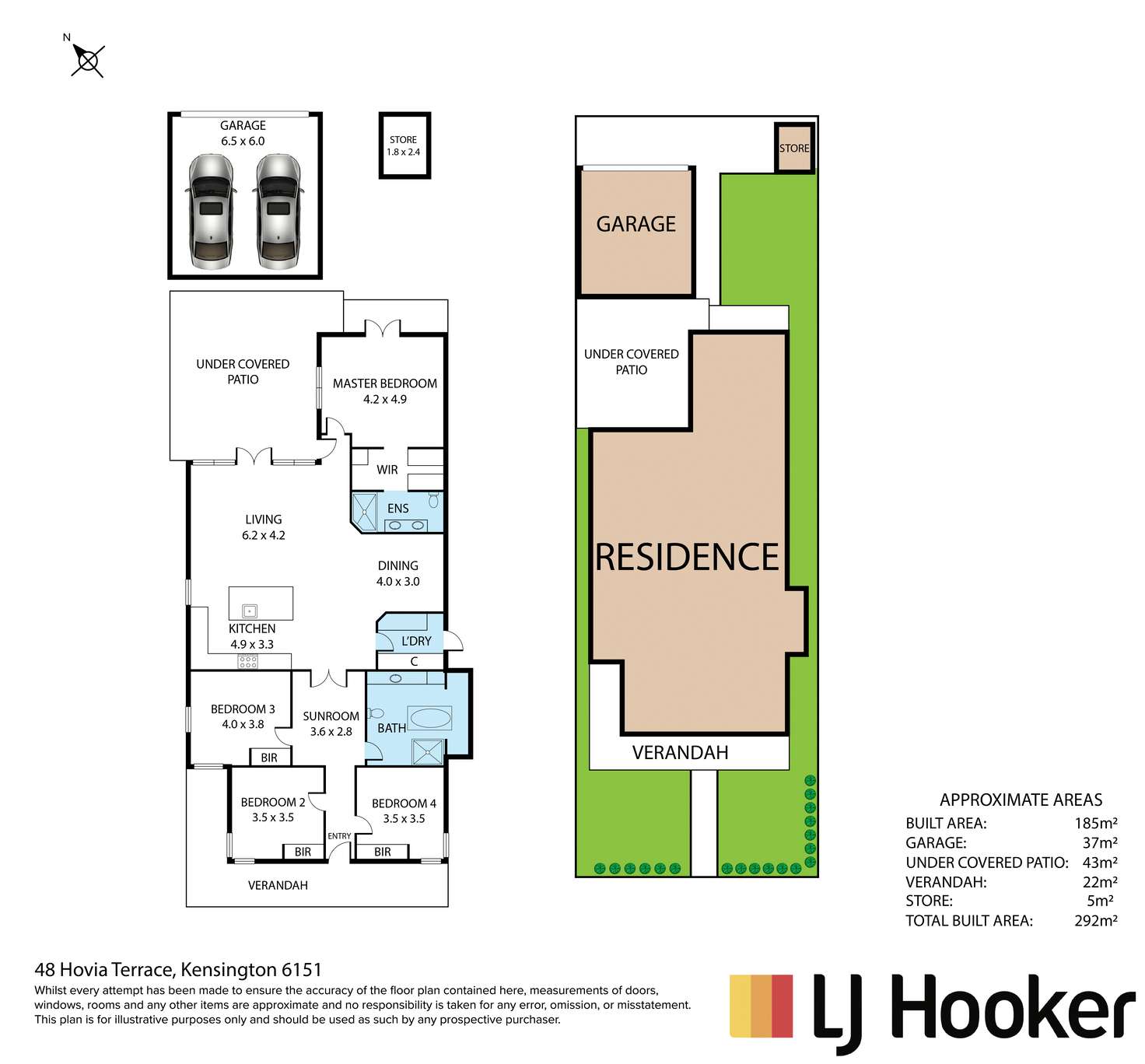 Floorplan of Homely house listing, 48 Hovia Terrace, Kensington WA 6151