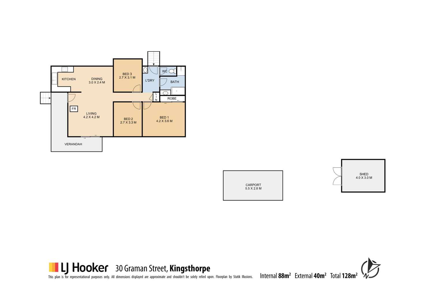 Floorplan of Homely house listing, 30 Graman Street, Kingsthorpe QLD 4400