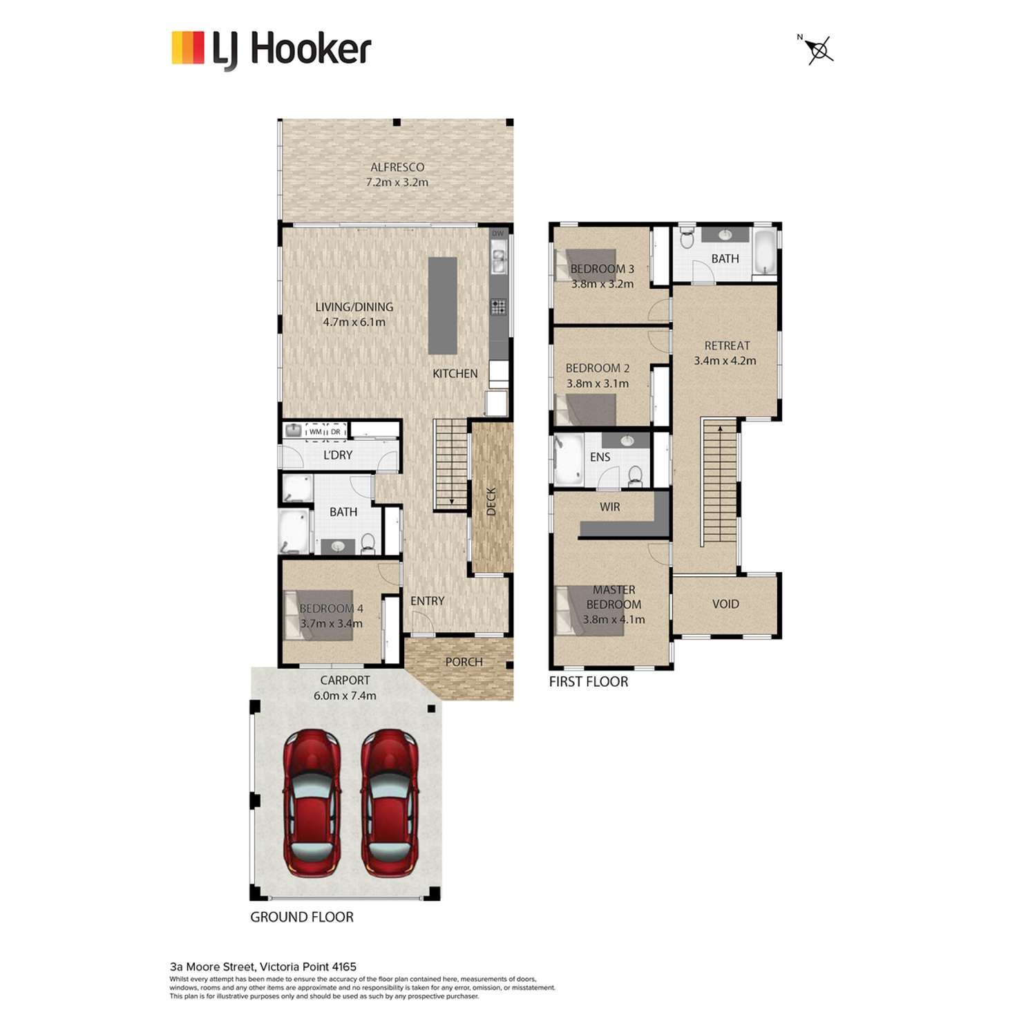Floorplan of Homely house listing, 3A Moore Street, Victoria Point QLD 4165
