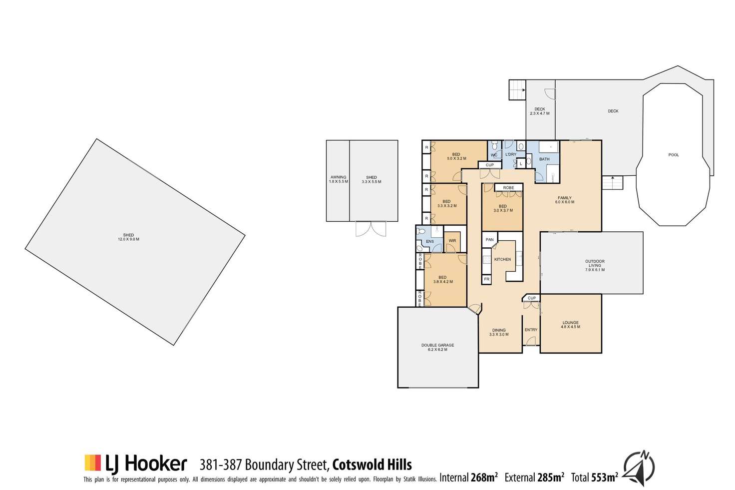 Floorplan of Homely house listing, 381-387 Boundary Street, Cotswold Hills QLD 4350