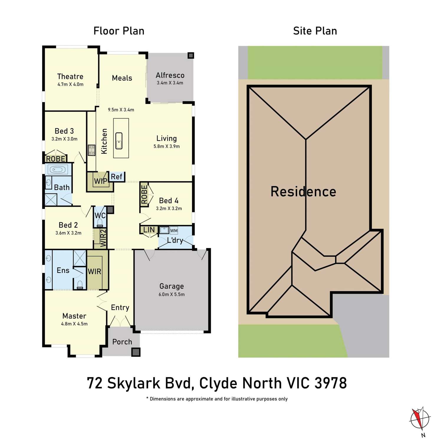 Floorplan of Homely house listing, 72 Skylark Boulevard, Clyde North VIC 3978