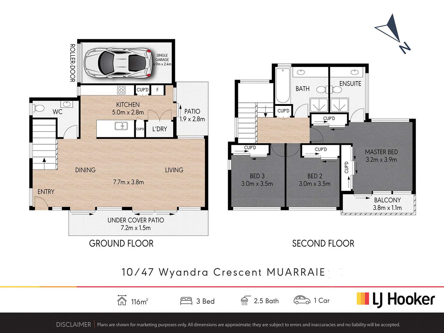 Floorplan of Homely townhouse listing, 10/47 Wyandra Street, Murarrie QLD 4172
