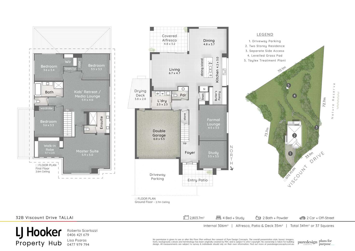 Floorplan of Homely house listing, 32B Viscount Drive, Tallai QLD 4213