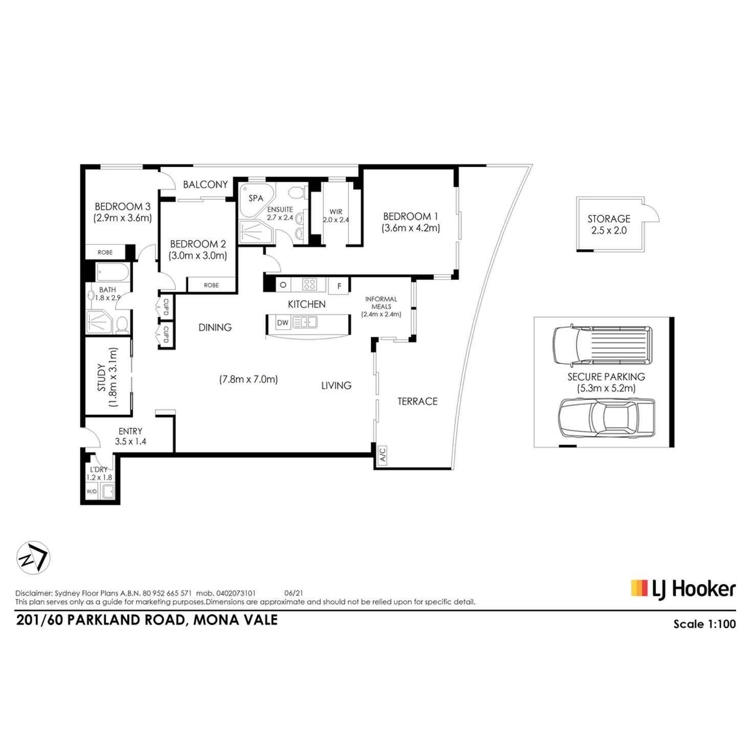 Floorplan of Homely apartment listing, 201/60 Parkland Road, Mona Vale NSW 2103