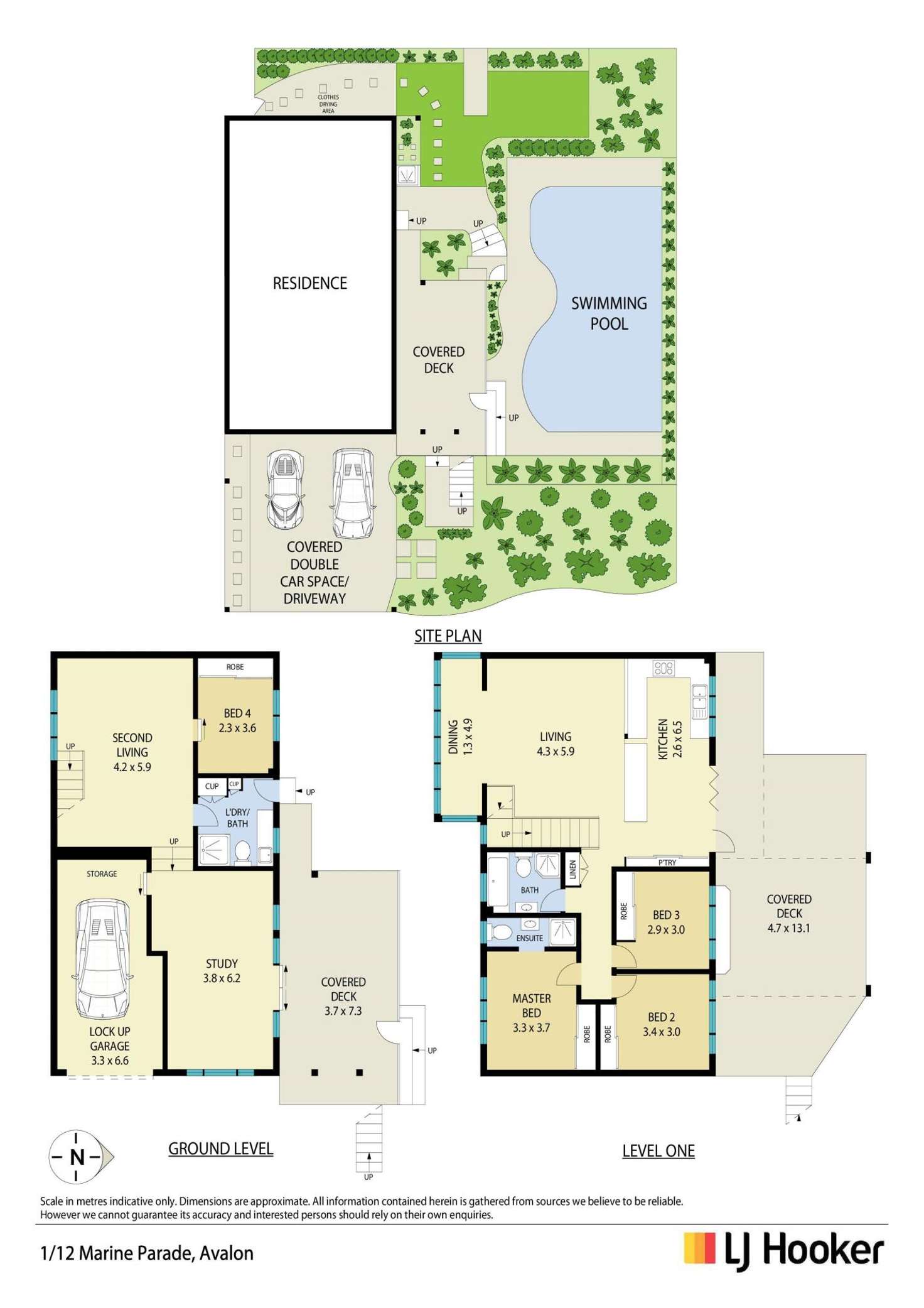 Floorplan of Homely townhouse listing, 1/12 Marine Parade, Avalon Beach NSW 2107