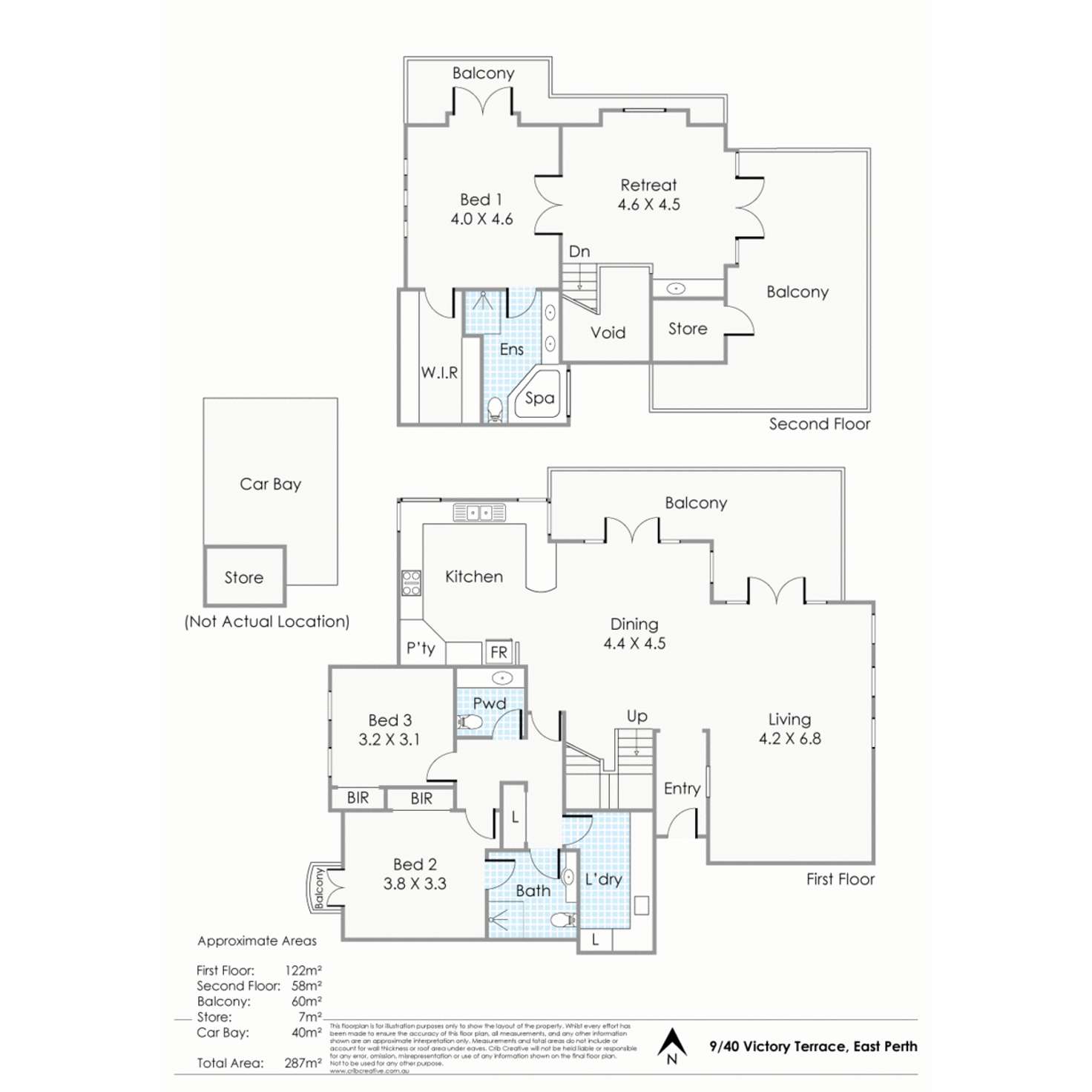 Floorplan of Homely apartment listing, 9/40 Victory Terrace, East Perth WA 6004