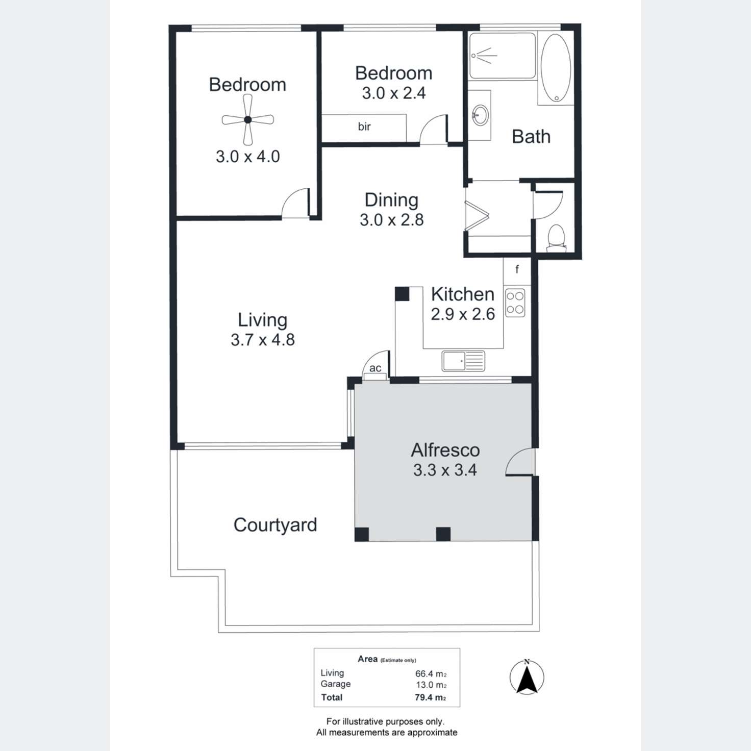 Floorplan of Homely unit listing, 17/197-201 Anzac Highway, Plympton SA 5038