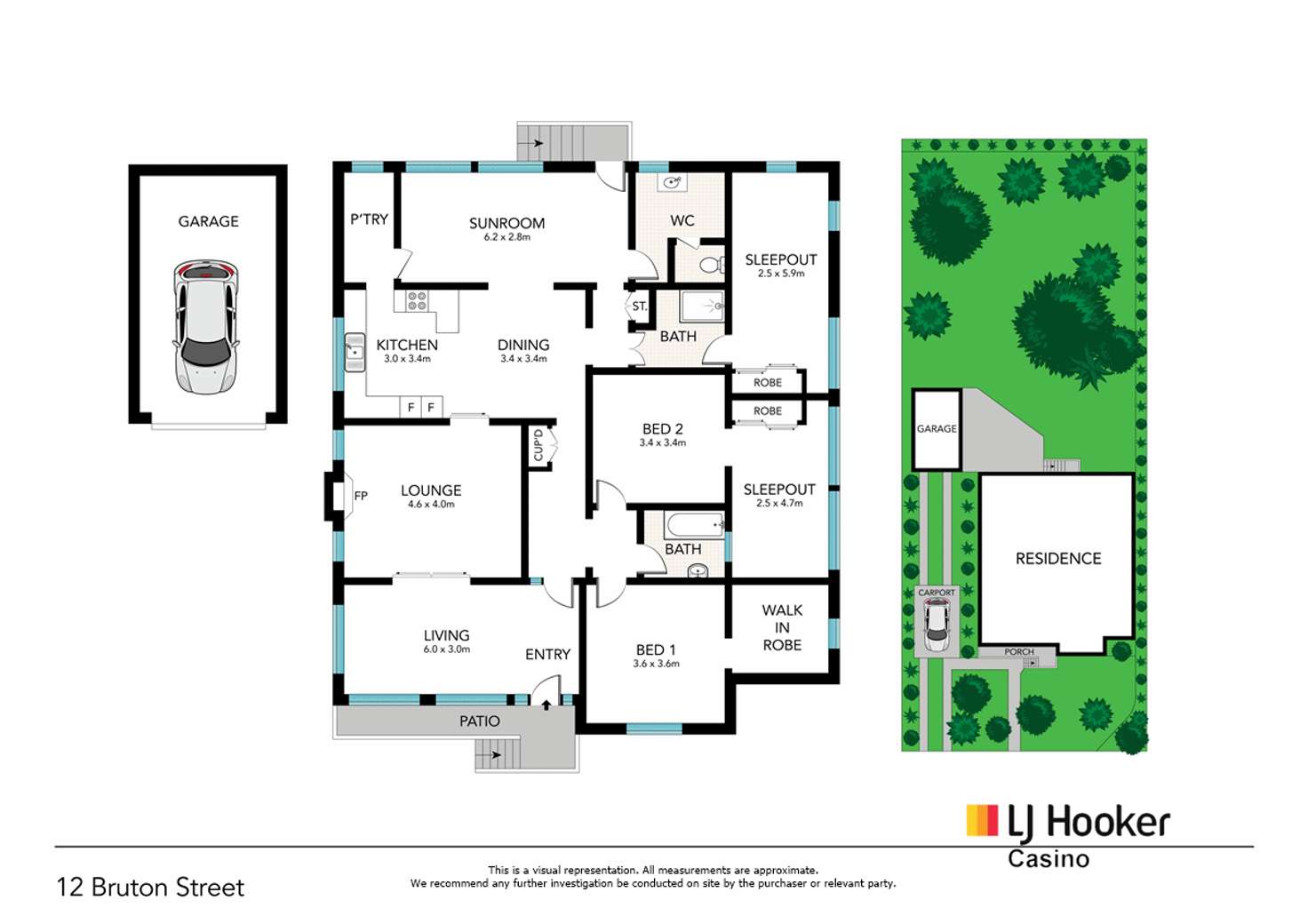 Floorplan of Homely house listing, 12 Bruton Street, Casino NSW 2470