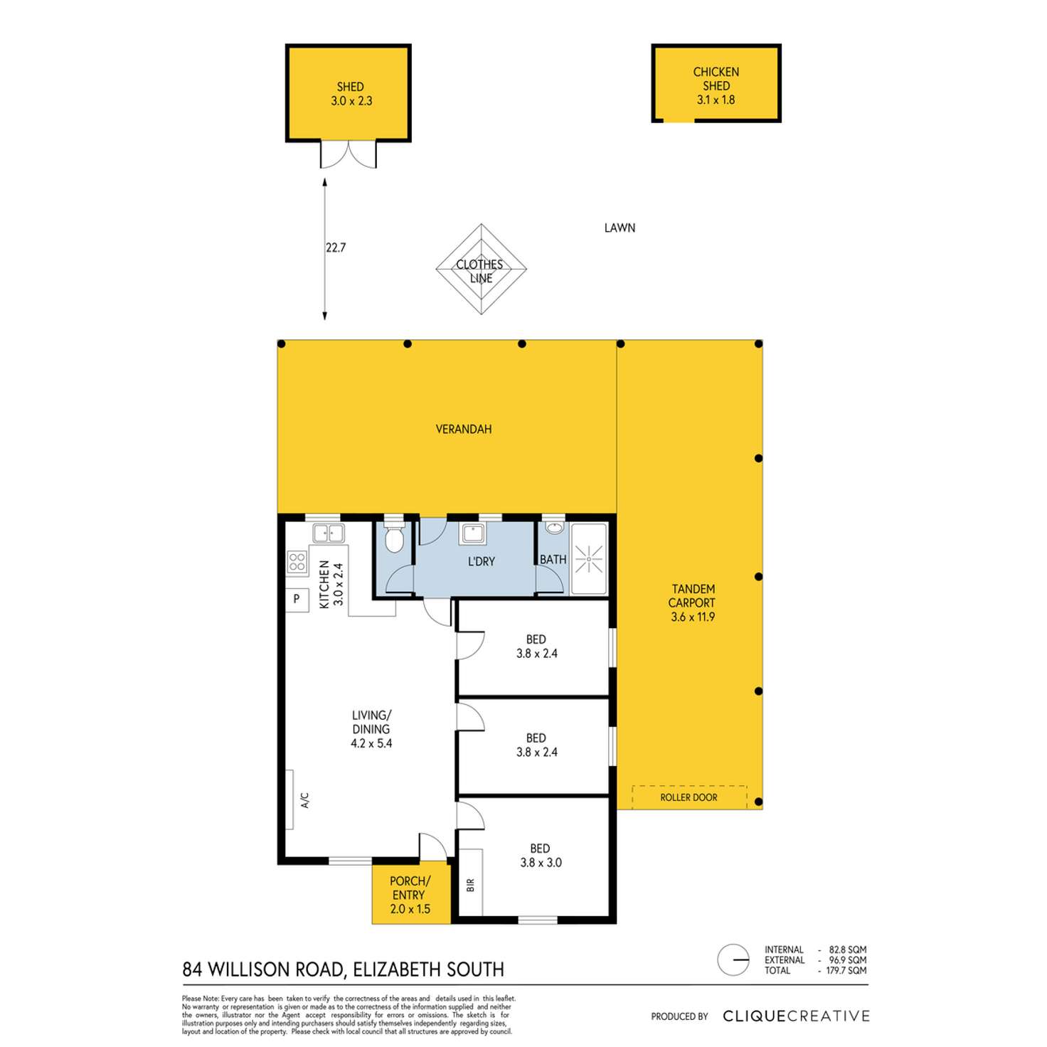 Floorplan of Homely house listing, 84 Willison Road, Elizabeth South SA 5112