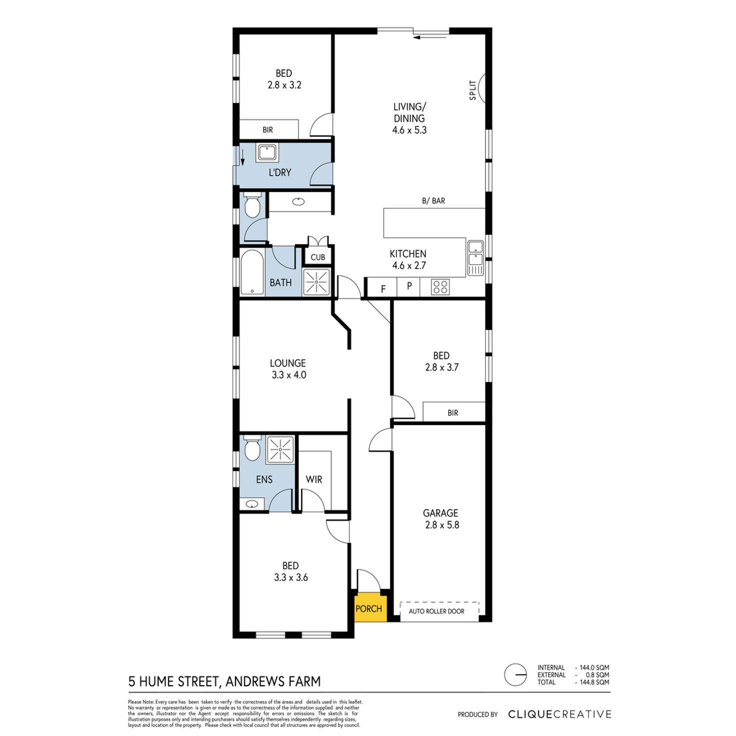 Floorplan of Homely house listing, 5 Hume Street, Andrews Farm SA 5114