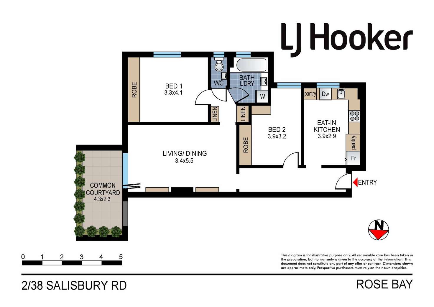 Floorplan of Homely apartment listing, 2/38 Salisbury Road, Rose Bay NSW 2029