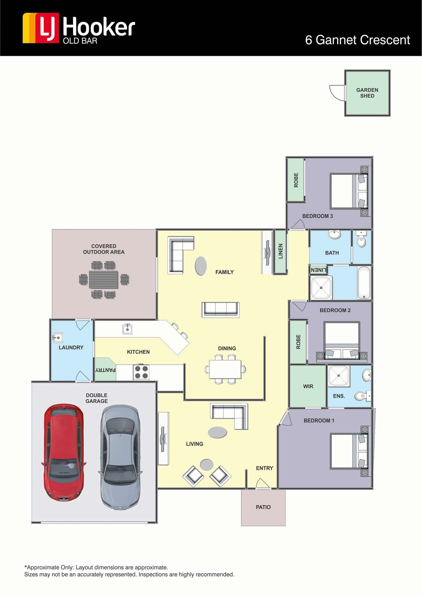 Floorplan of Homely house listing, 6 Gannet Crescent, Old Bar NSW 2430