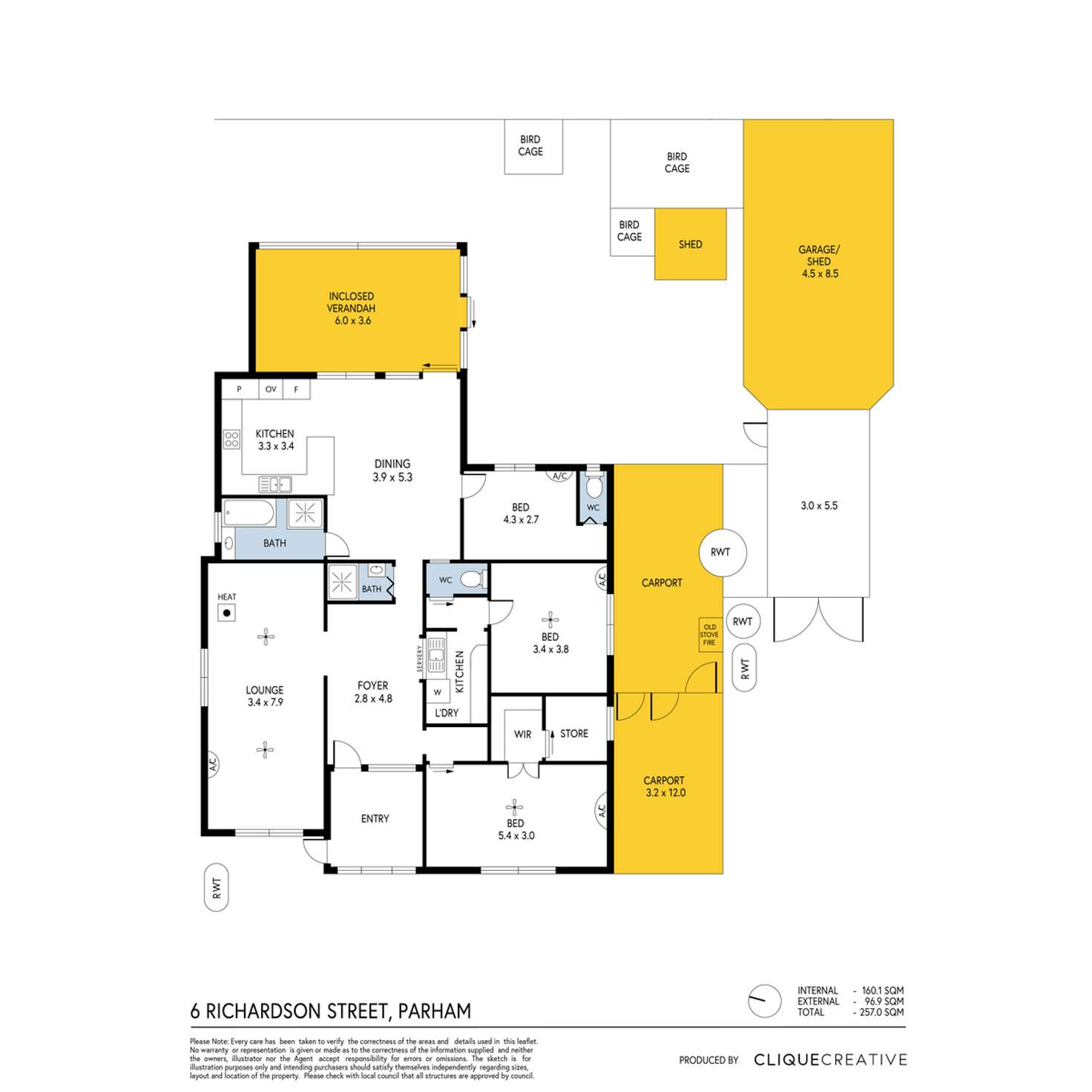 Floorplan of Homely house listing, 6 Richardson Road, Parham SA 5501