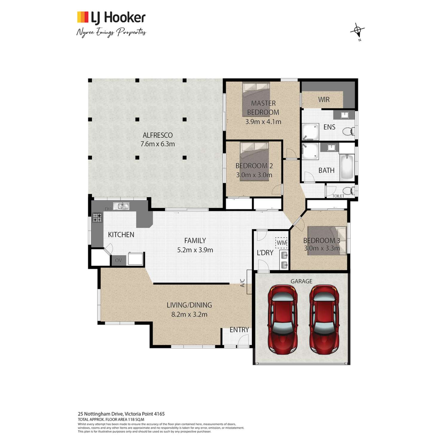 Floorplan of Homely house listing, 25 Nottingham Drive, Victoria Point QLD 4165