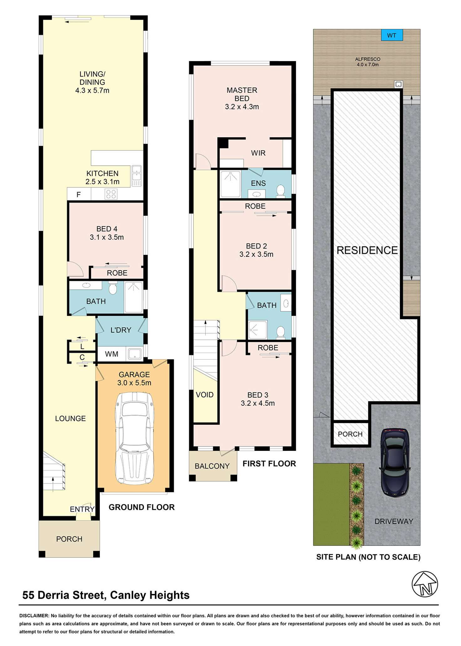 Floorplan of Homely house listing, 55 Derria Street, Canley Heights NSW 2166