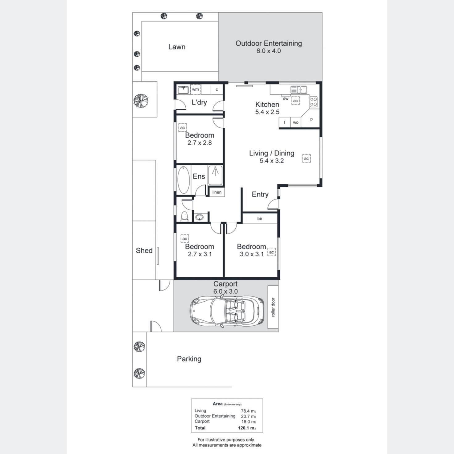 Floorplan of Homely unit listing, 2/3 Fenner Avenue, Cowandilla SA 5033