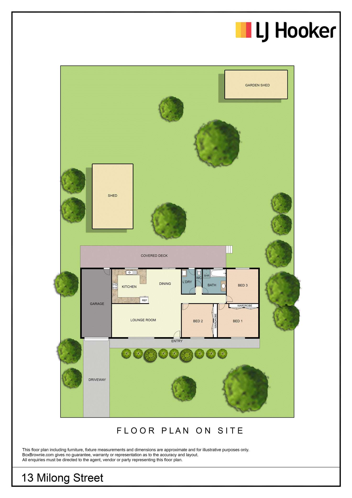 Floorplan of Homely house listing, 13 Milong Street, Young NSW 2594