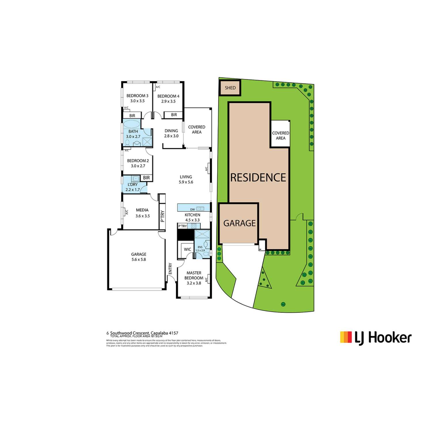 Floorplan of Homely house listing, 6 Southwood Crescent, Capalaba QLD 4157