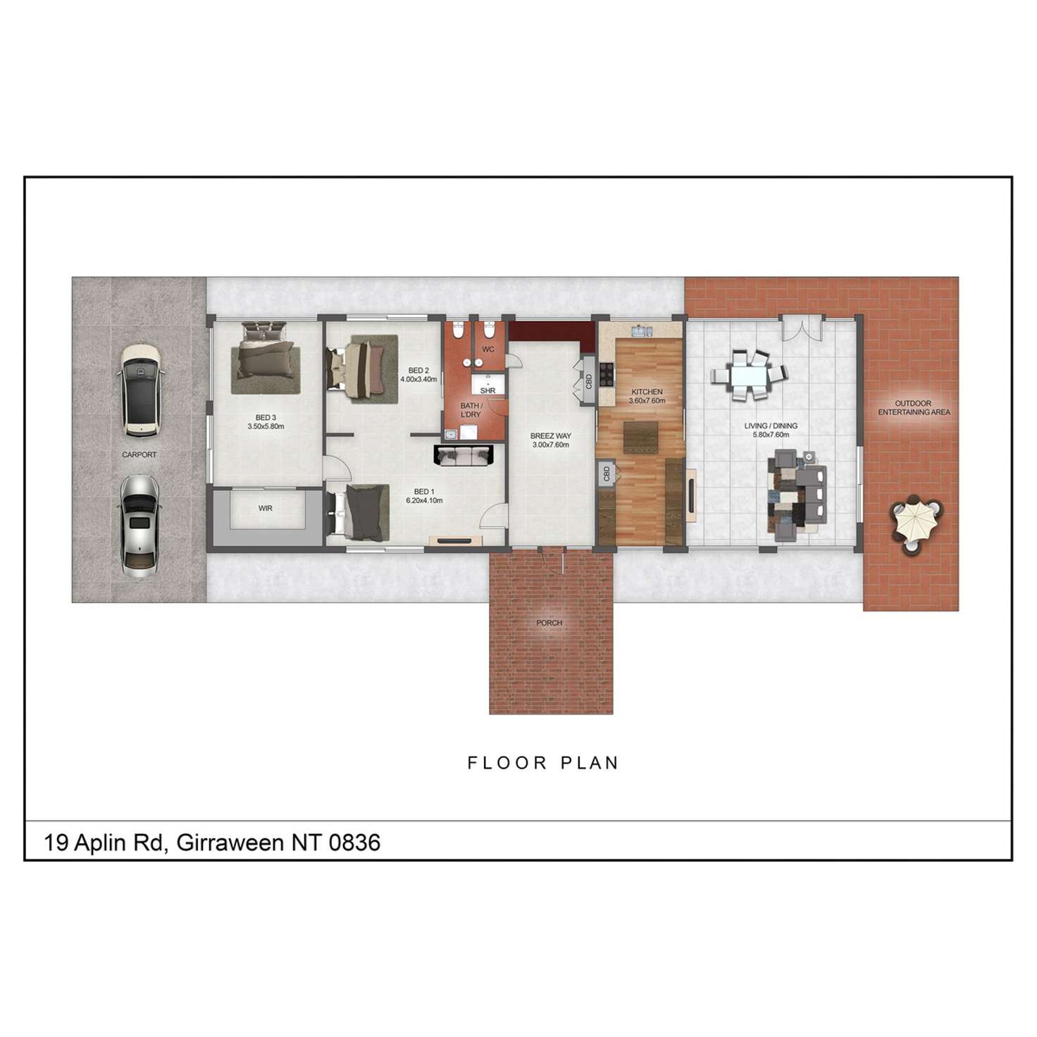 Floorplan of Homely house listing, 19 Aplin Road, Girraween NT 836