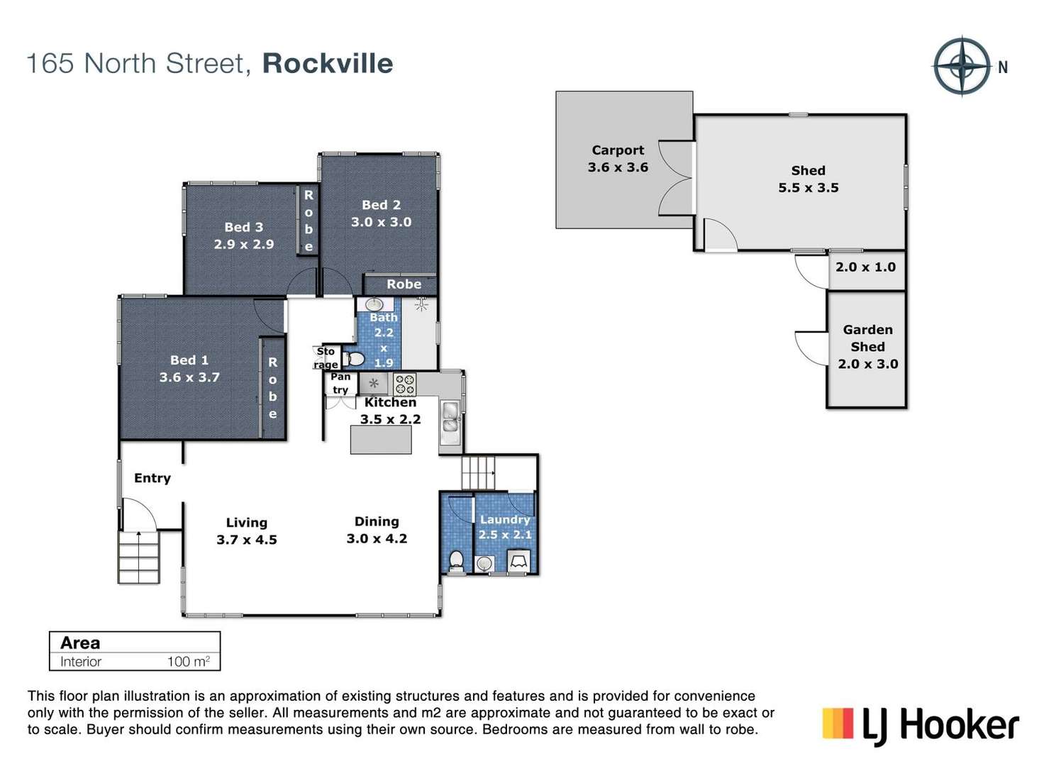Floorplan of Homely house listing, 165 North Street, Rockville QLD 4350