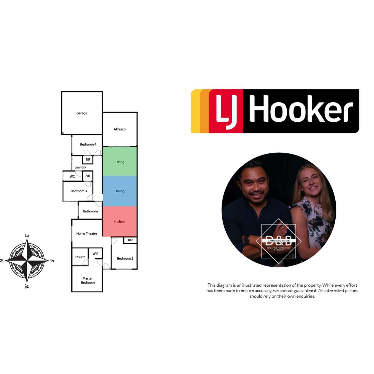 Floorplan of Homely house listing, 285 Pebble Beach Boulevard, Meadow Springs WA 6210