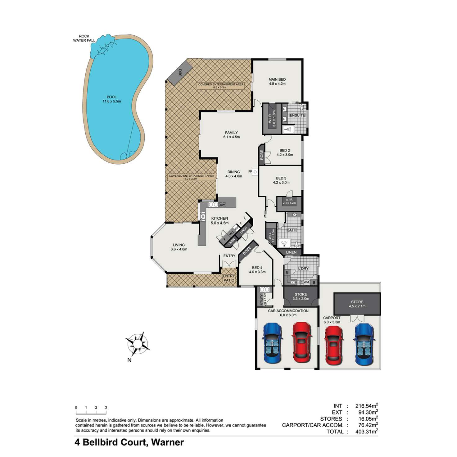 Floorplan of Homely house listing, 4 Bellbird Court, Warner QLD 4500