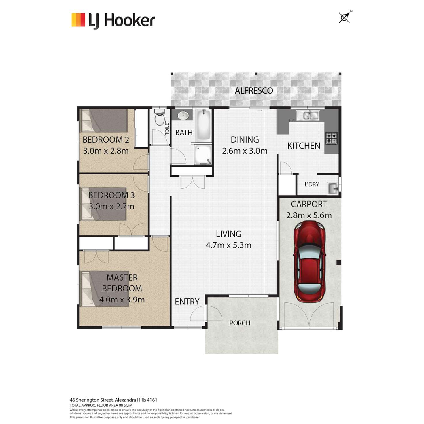 Floorplan of Homely house listing, 46 Sherington Street, Alexandra Hills QLD 4161