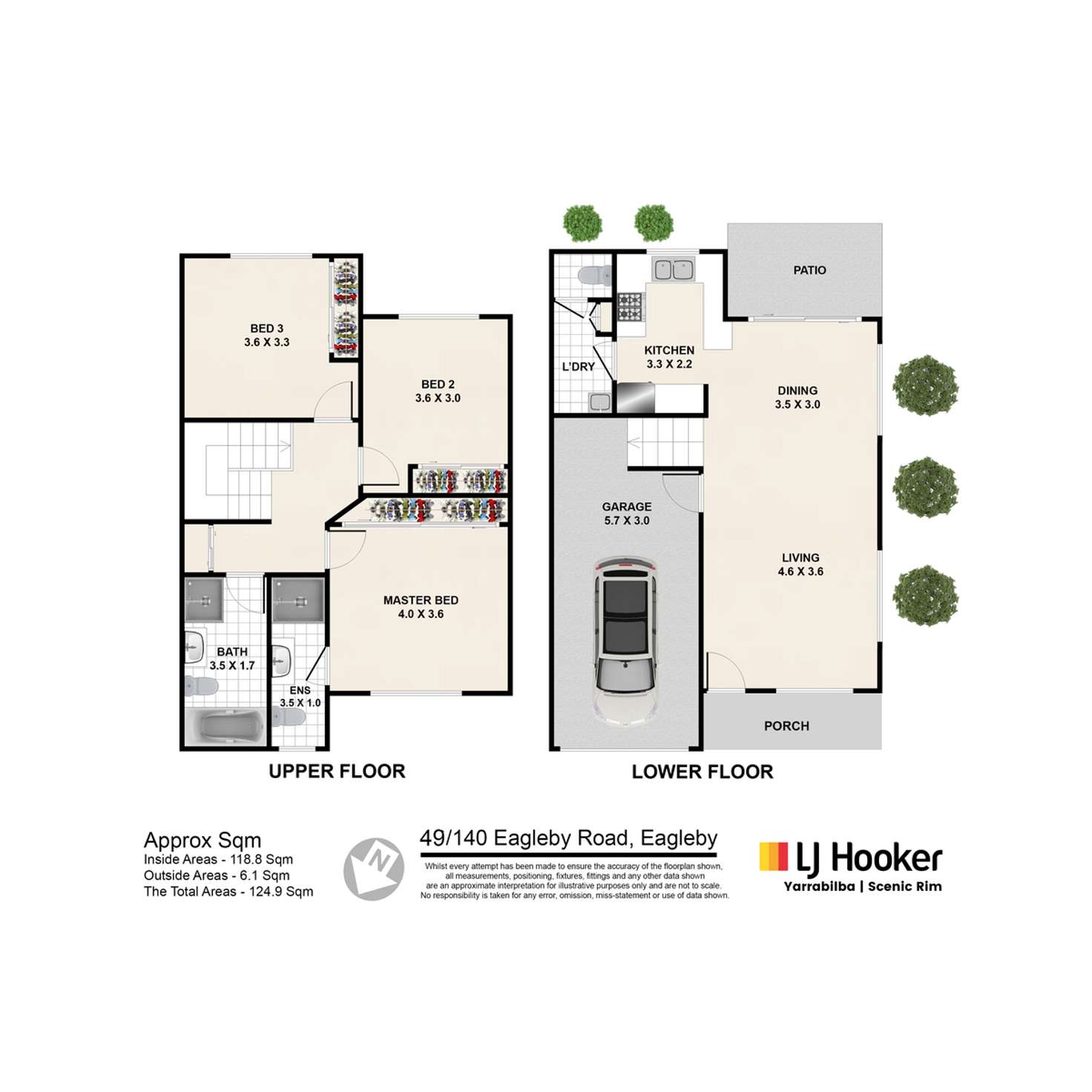 Floorplan of Homely townhouse listing, 49/140 Eagleby Road, Eagleby QLD 4207