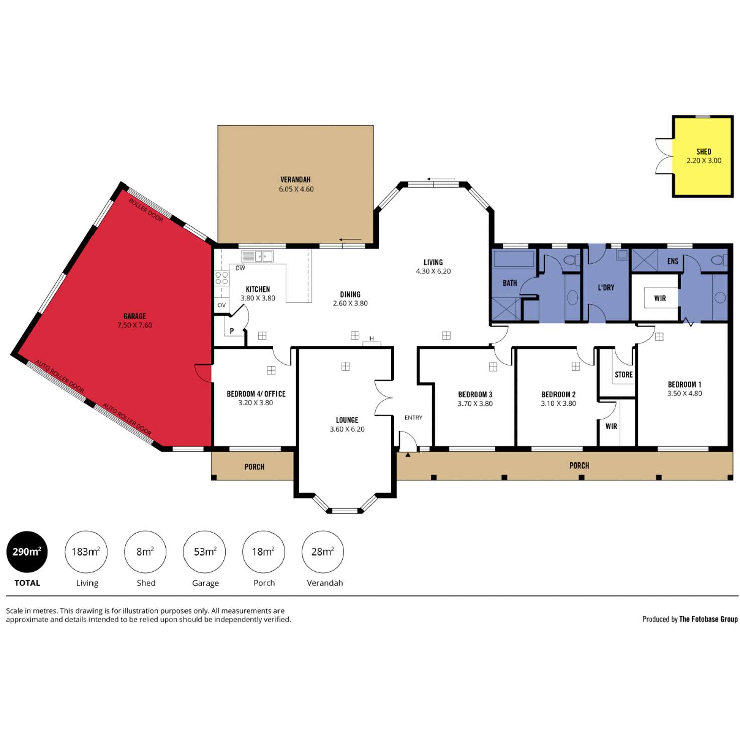 Floorplan of Homely house listing, 16 Horizon Avenue, Seaford Rise SA 5169