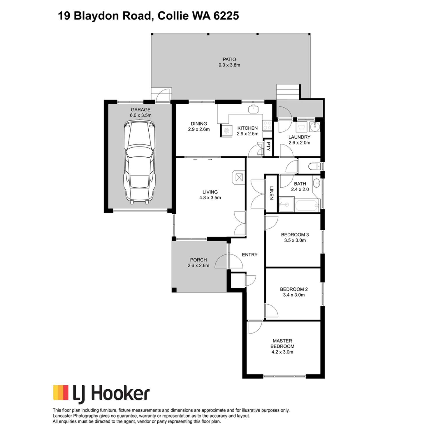 Floorplan of Homely house listing, 19 Blaydon Road, Collie WA 6225
