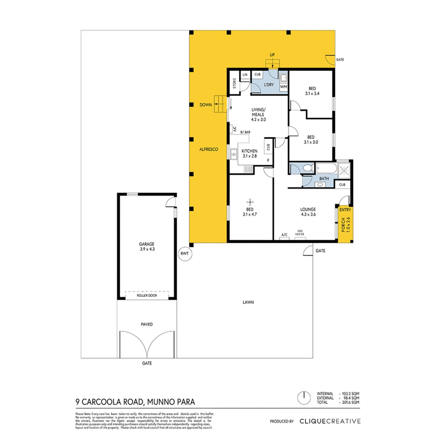 Floorplan of Homely house listing, 9 Carcoola Road, Munno Para SA 5115