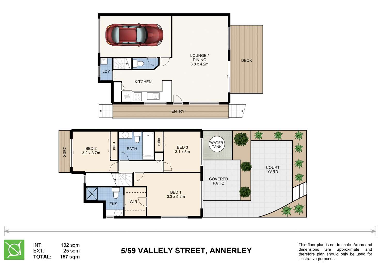 Floorplan of Homely townhouse listing, 5/59 Vallely Street, Annerley QLD 4103