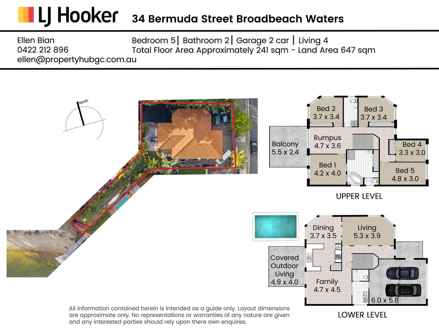 Floorplan of Homely house listing, 34 Bermuda Street, Broadbeach Waters QLD 4218