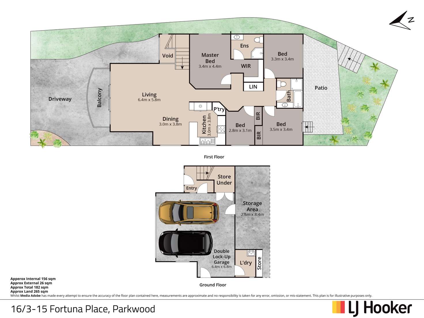 Floorplan of Homely house listing, 16/15 Fortuna Place, Parkwood QLD 4214