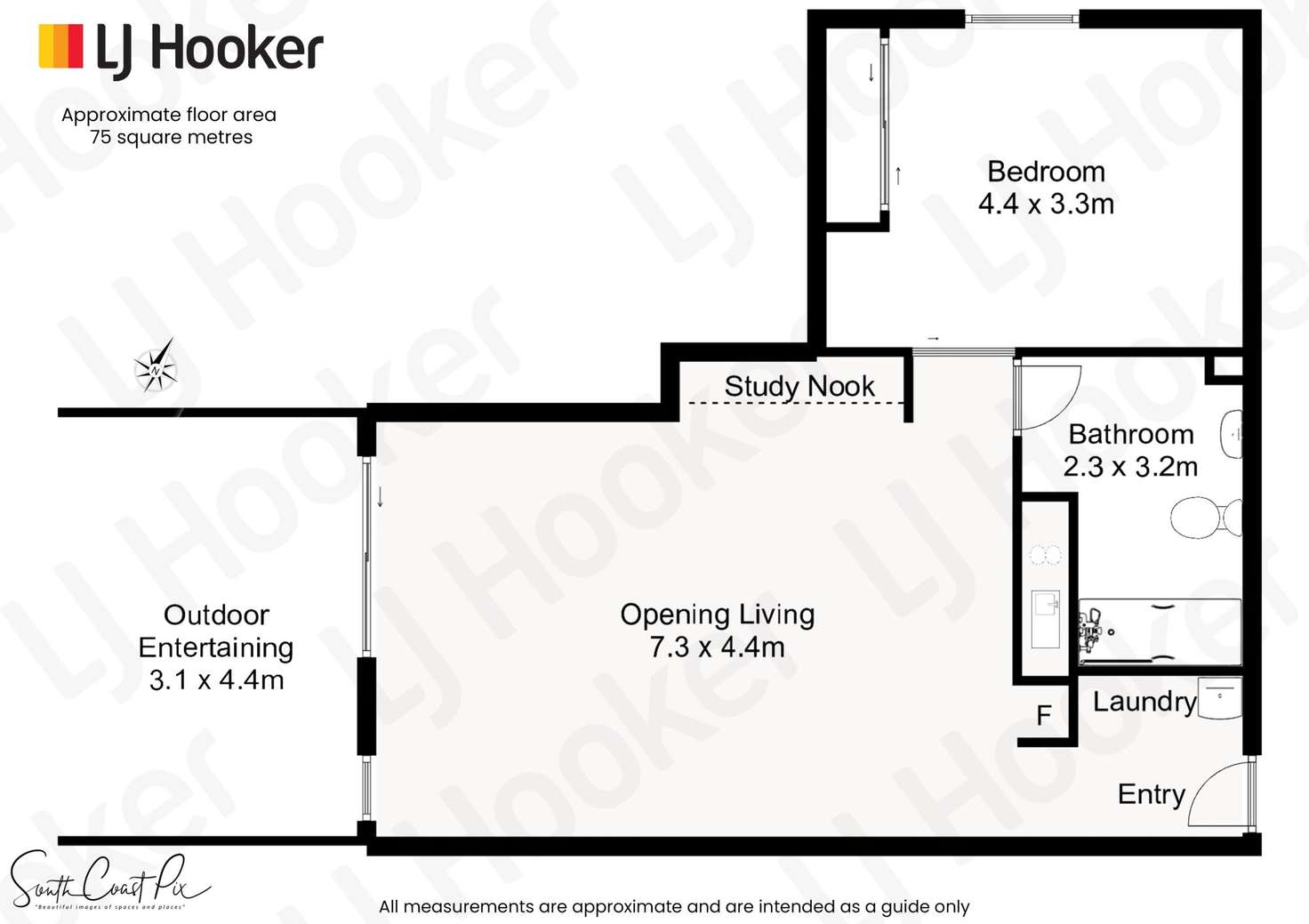 Floorplan of Homely unit listing, 103/202-208 Beach Road, Batehaven NSW 2536