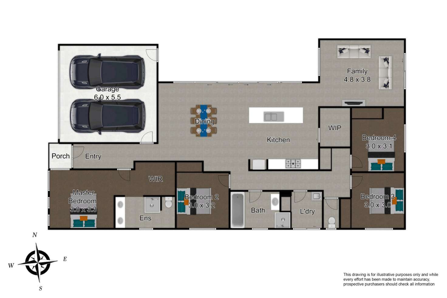 Floorplan of Homely house listing, 59 Galveston Road, Clyde VIC 3978