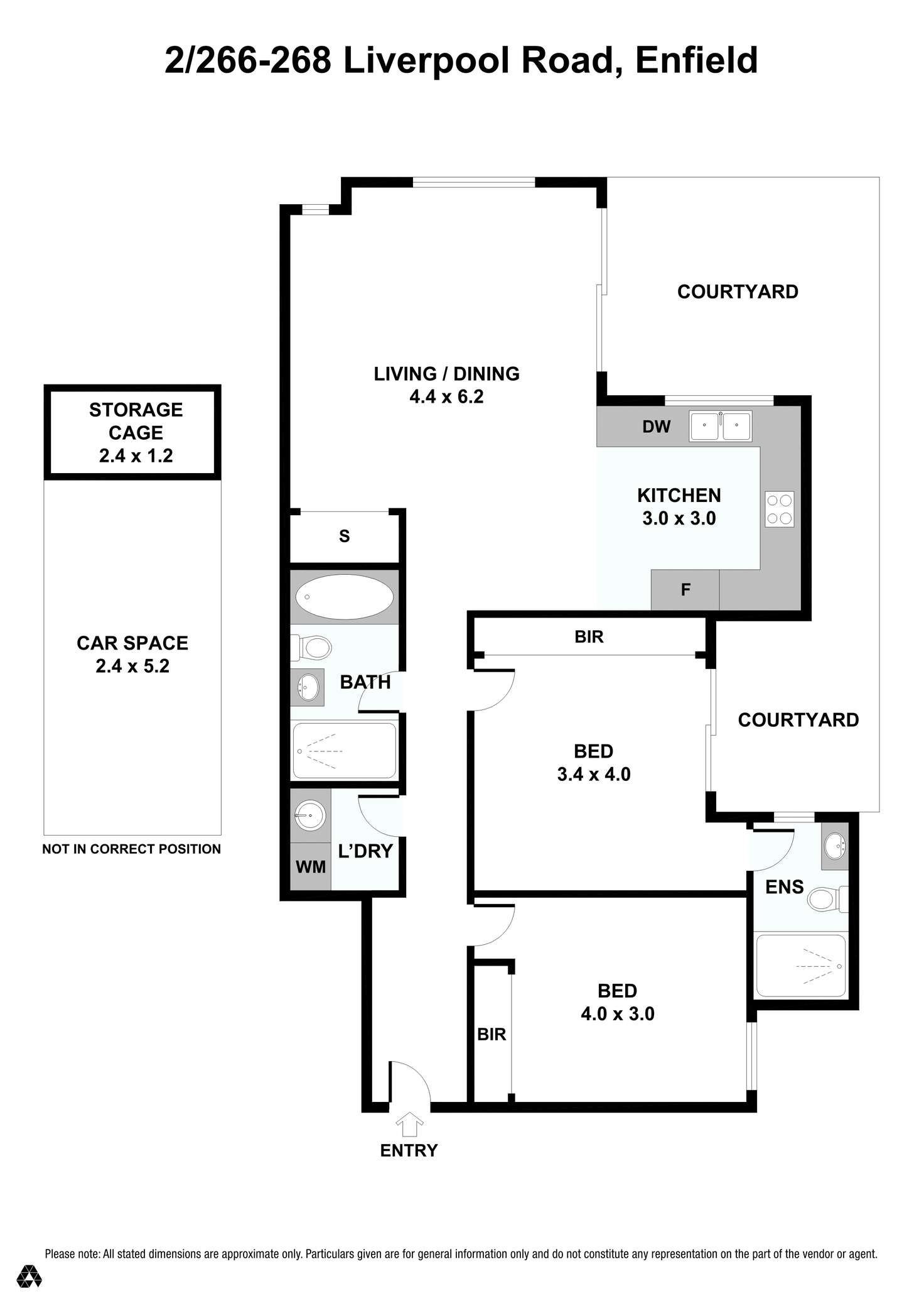 Floorplan of Homely apartment listing, 2/266-268 Liverpool Road, Enfield NSW 2136