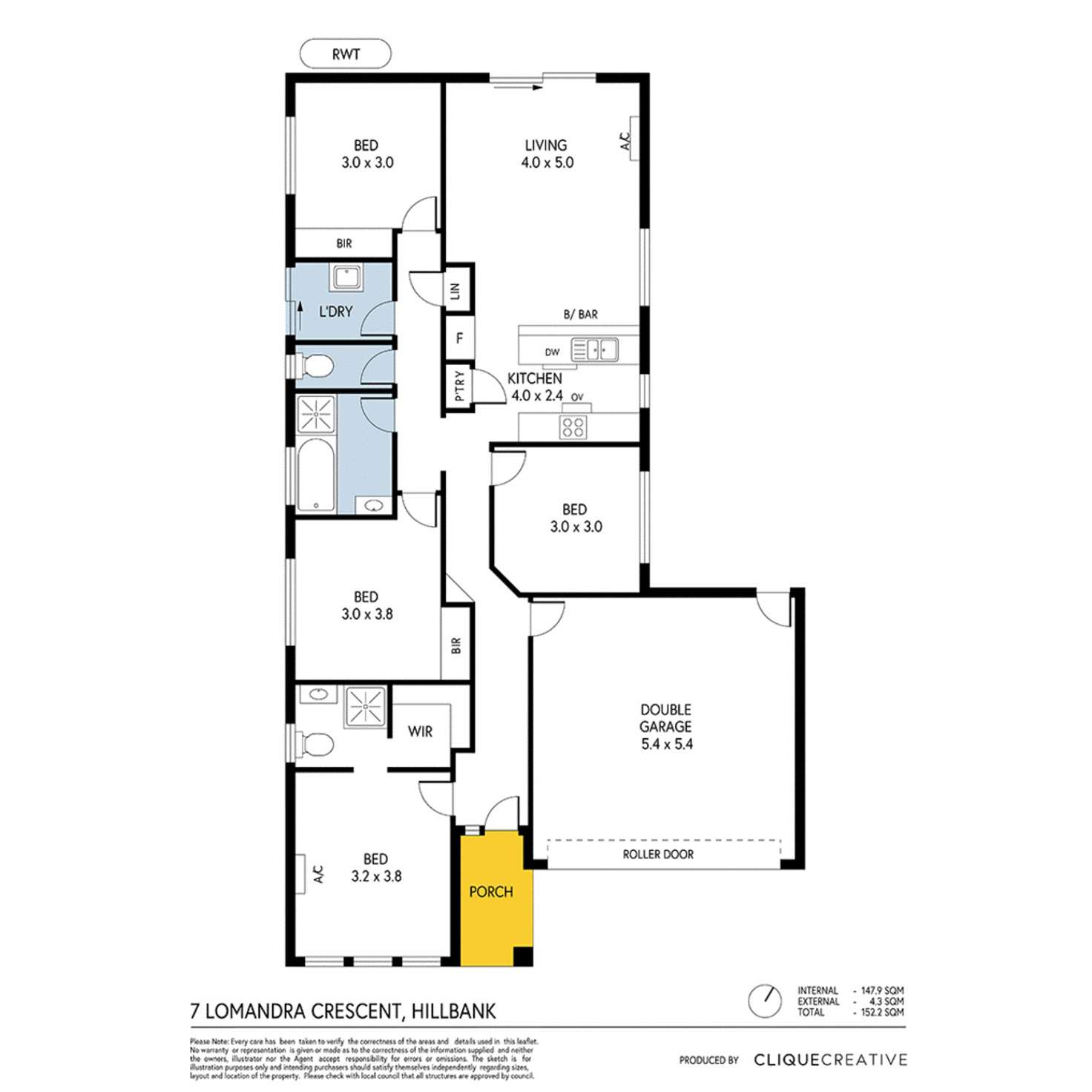 Floorplan of Homely house listing, 7 Lomandra Crescent, Hillbank SA 5112