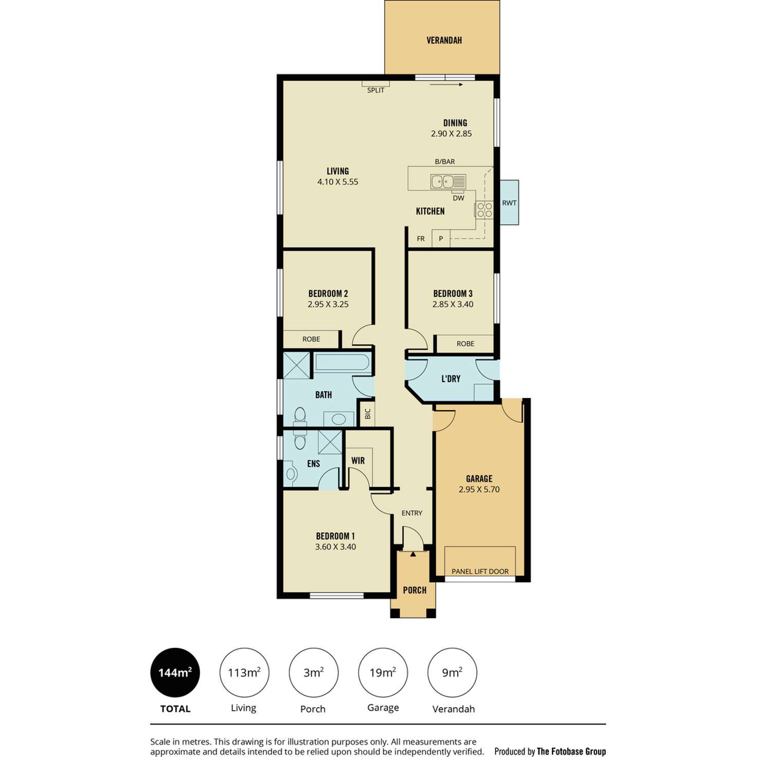 Floorplan of Homely house listing, 1 Sophia Way, Andrews Farm SA 5114