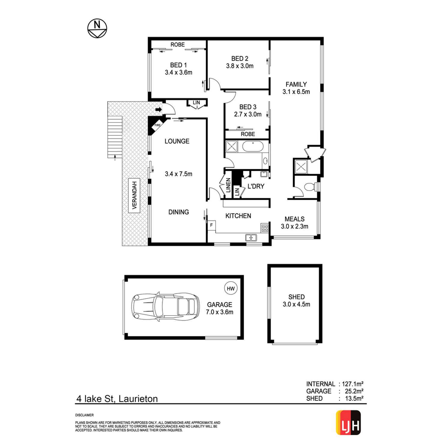 Floorplan of Homely house listing, 4 Lake Street, Laurieton NSW 2443