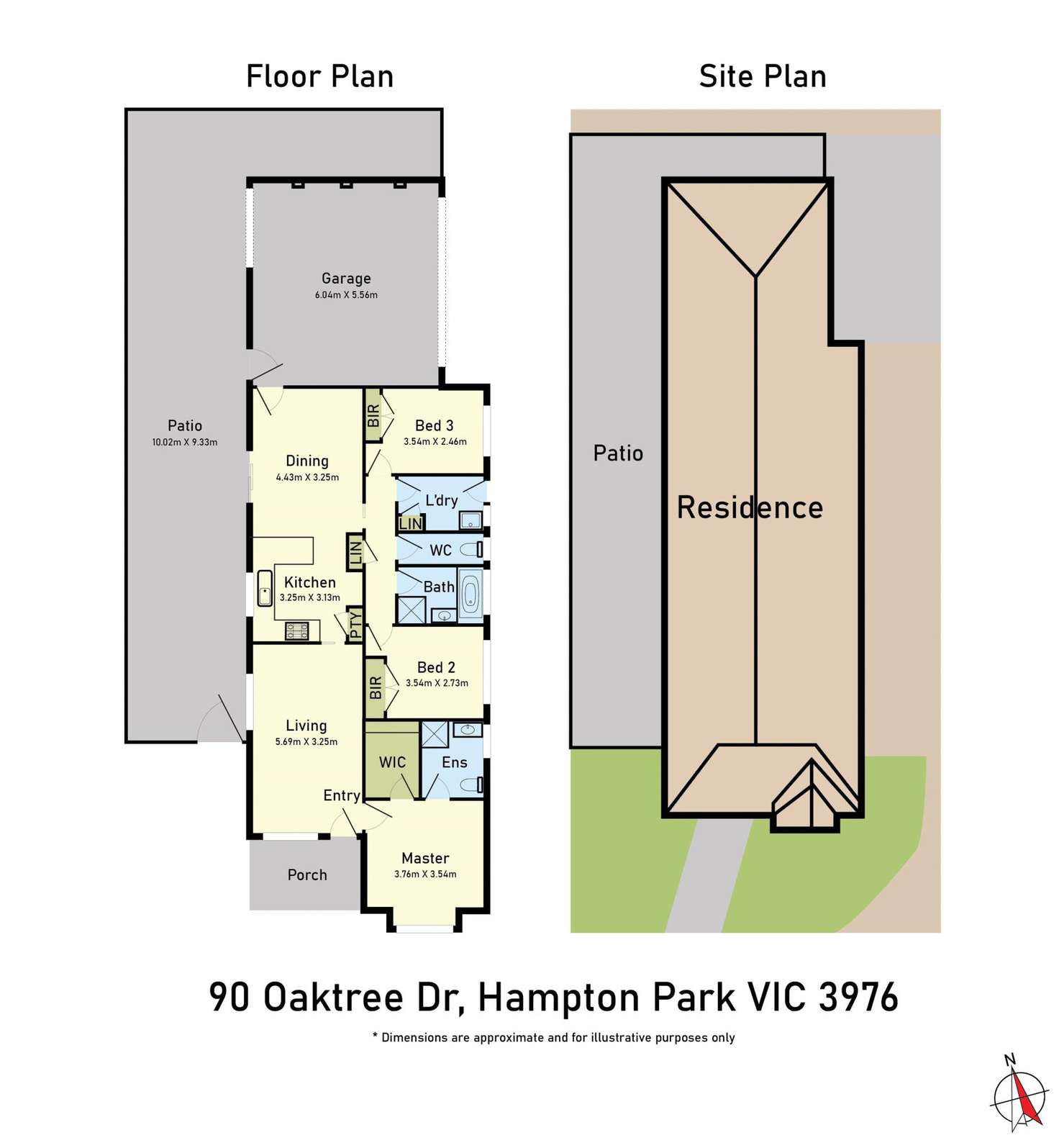 Floorplan of Homely house listing, 90 Oaktree Drive, Hampton Park VIC 3976