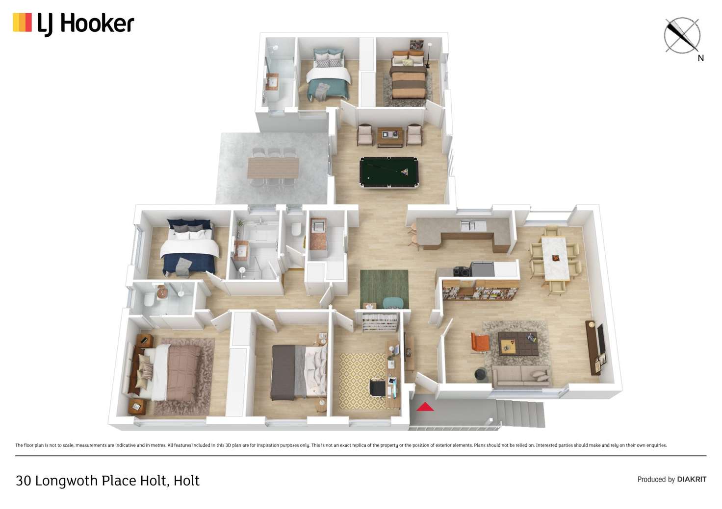 Floorplan of Homely house listing, 30 Longworth Place, Holt ACT 2615