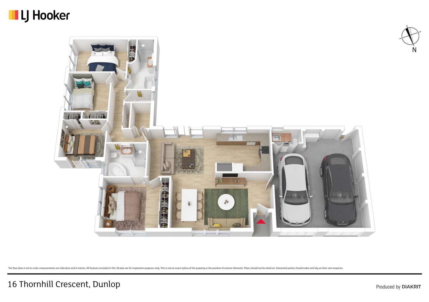 Floorplan of Homely house listing, 16 Thornhill Crescent, Dunlop ACT 2615