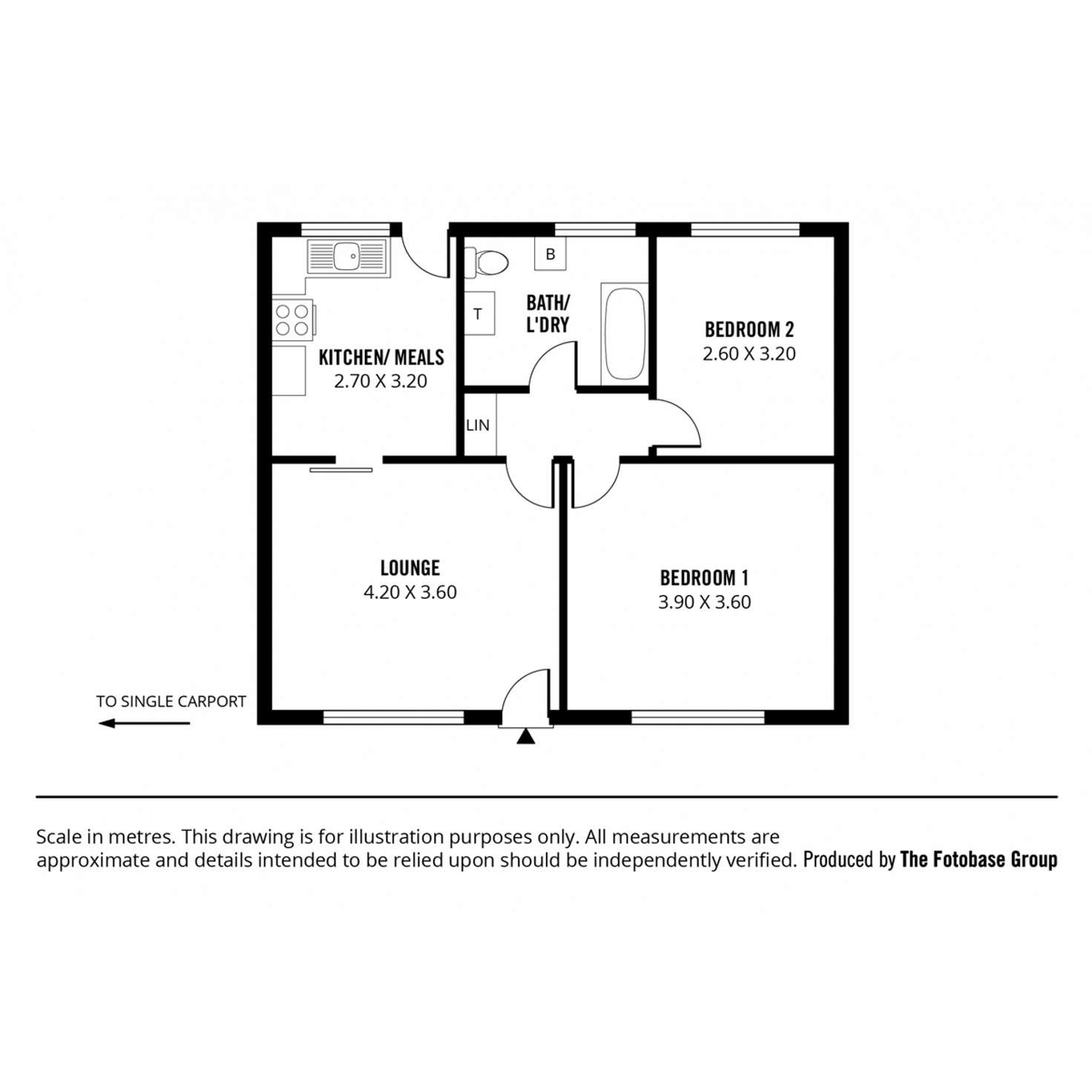 Floorplan of Homely unit listing, 3/32 North Street, Hectorville SA 5073