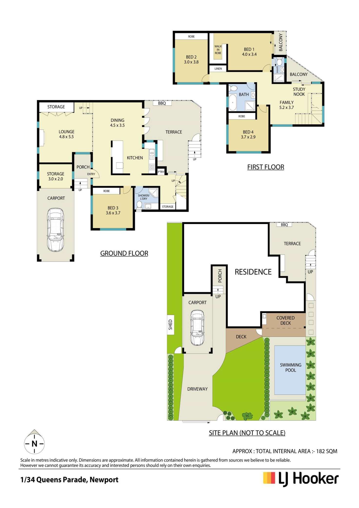 Floorplan of Homely house listing, 1/34 Queens Parade, Newport NSW 2106