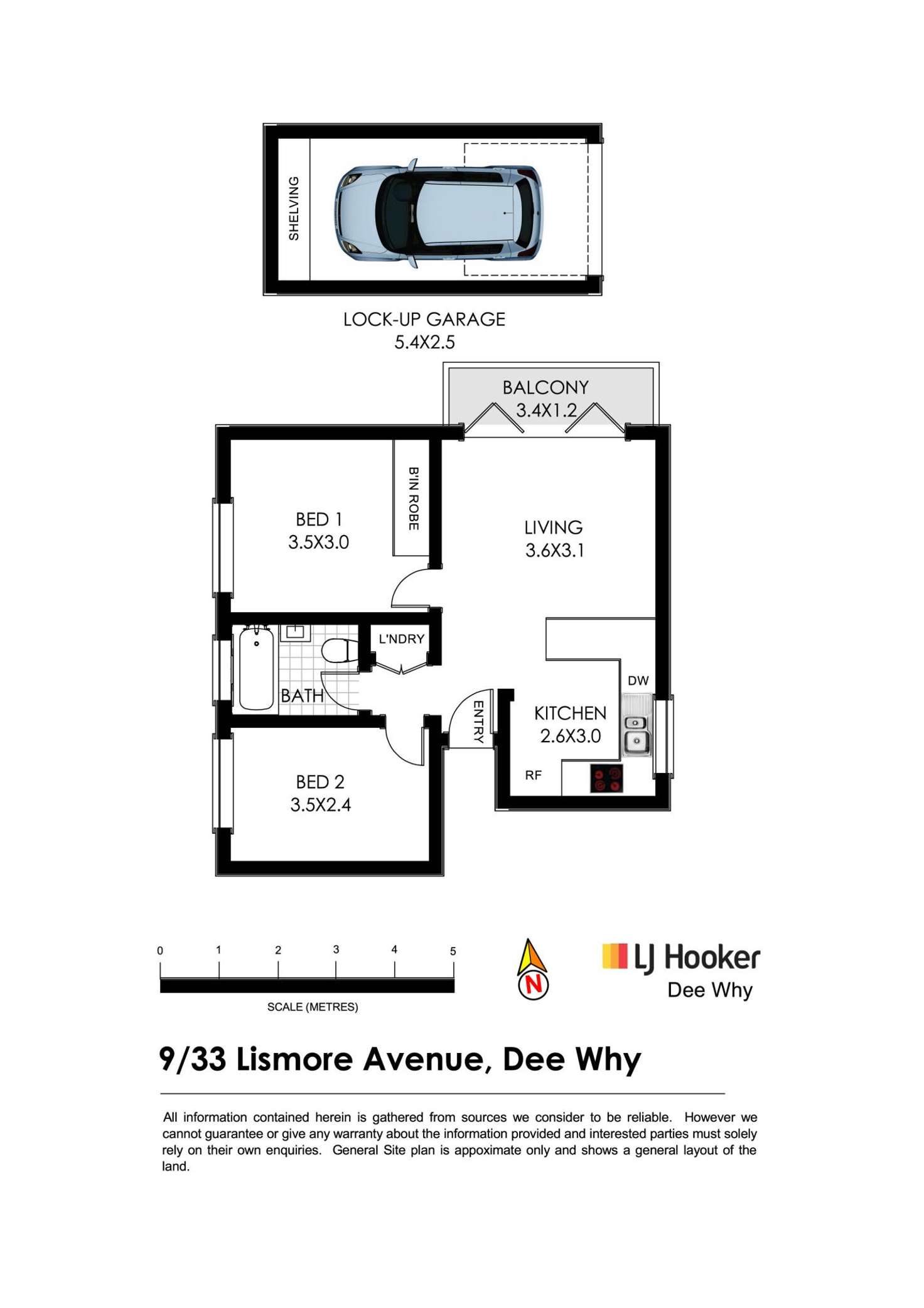 Floorplan of Homely apartment listing, 9/33 Lismore Avenue, Dee Why NSW 2099