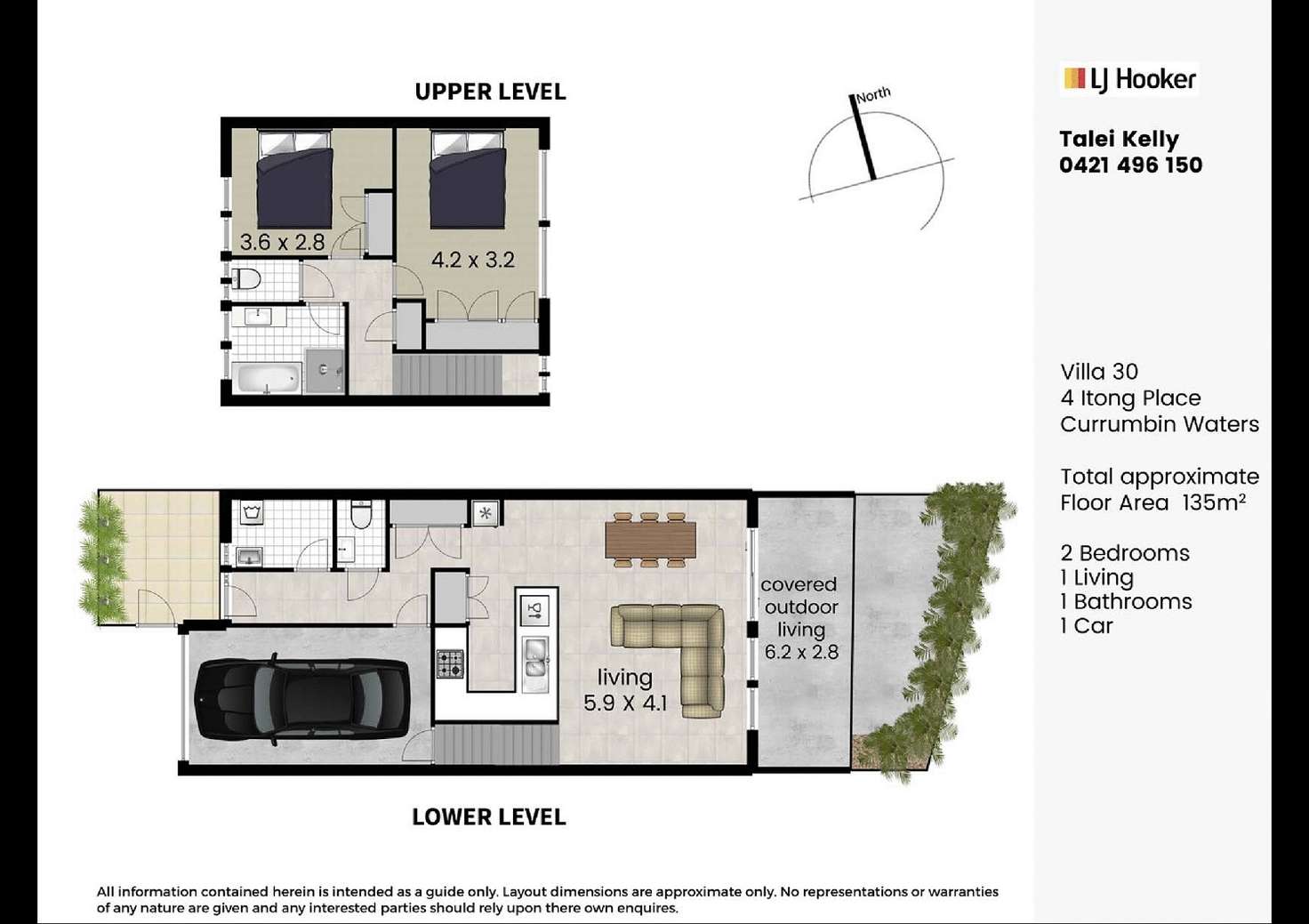 Floorplan of Homely townhouse listing, 30/4 Itong Place, Currumbin Waters QLD 4223