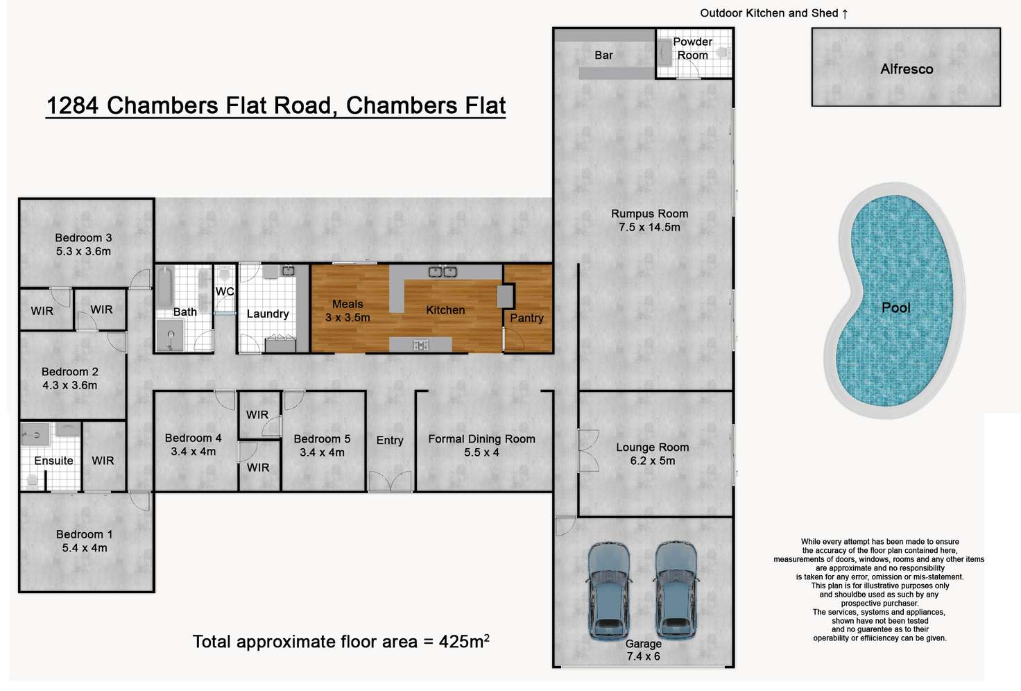 Floorplan of Homely house listing, 1284-1294 Chambers Flat Road, Chambers Flat QLD 4133