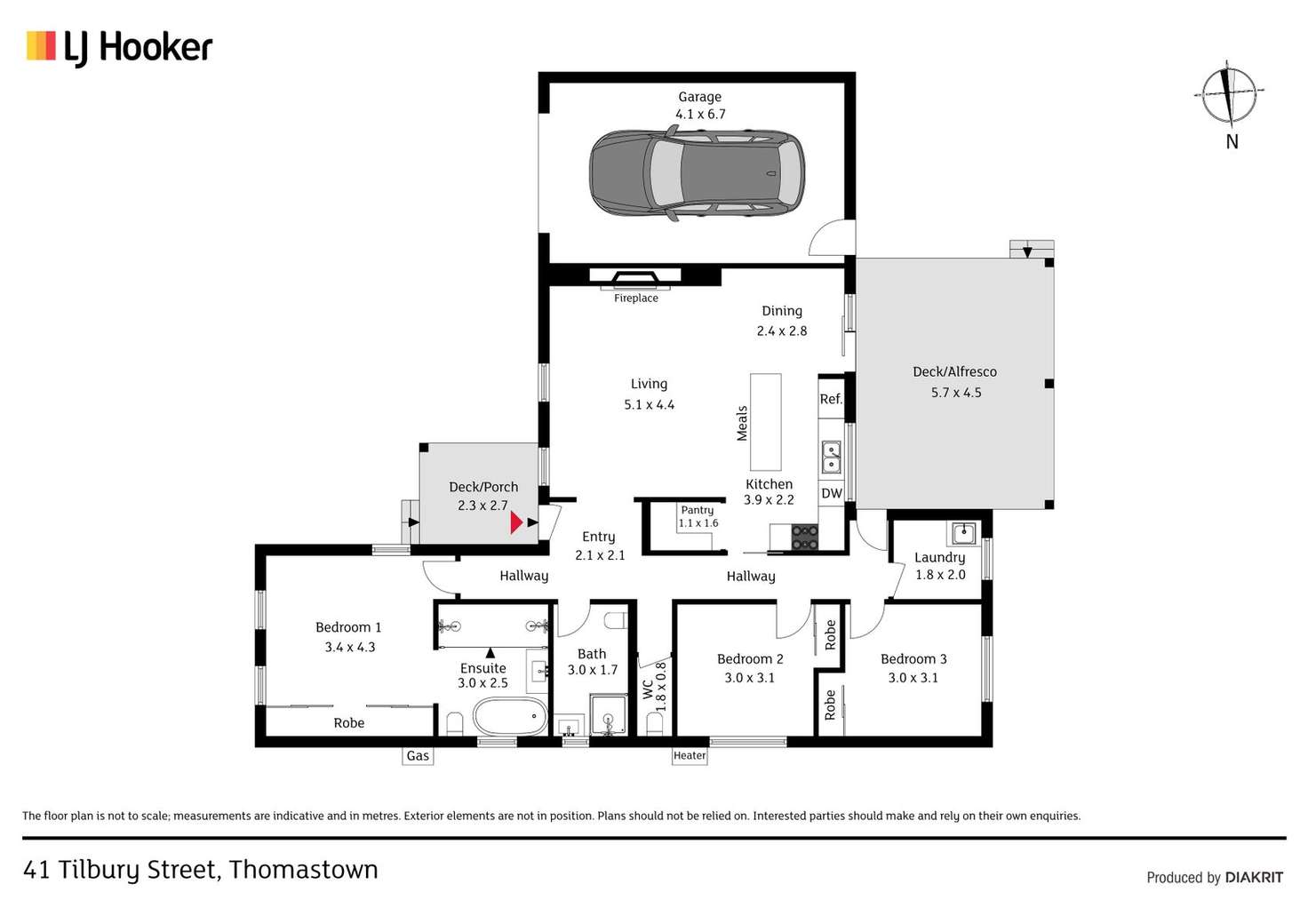 Floorplan of Homely house listing, 41 Tilbury Street, Thomastown VIC 3074